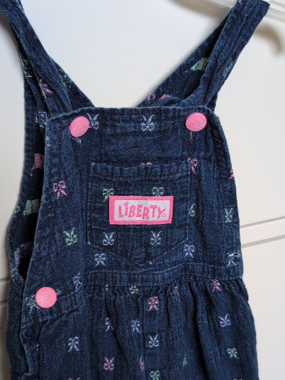 Vintage Liberty Overalls - Toddler 18m Bows